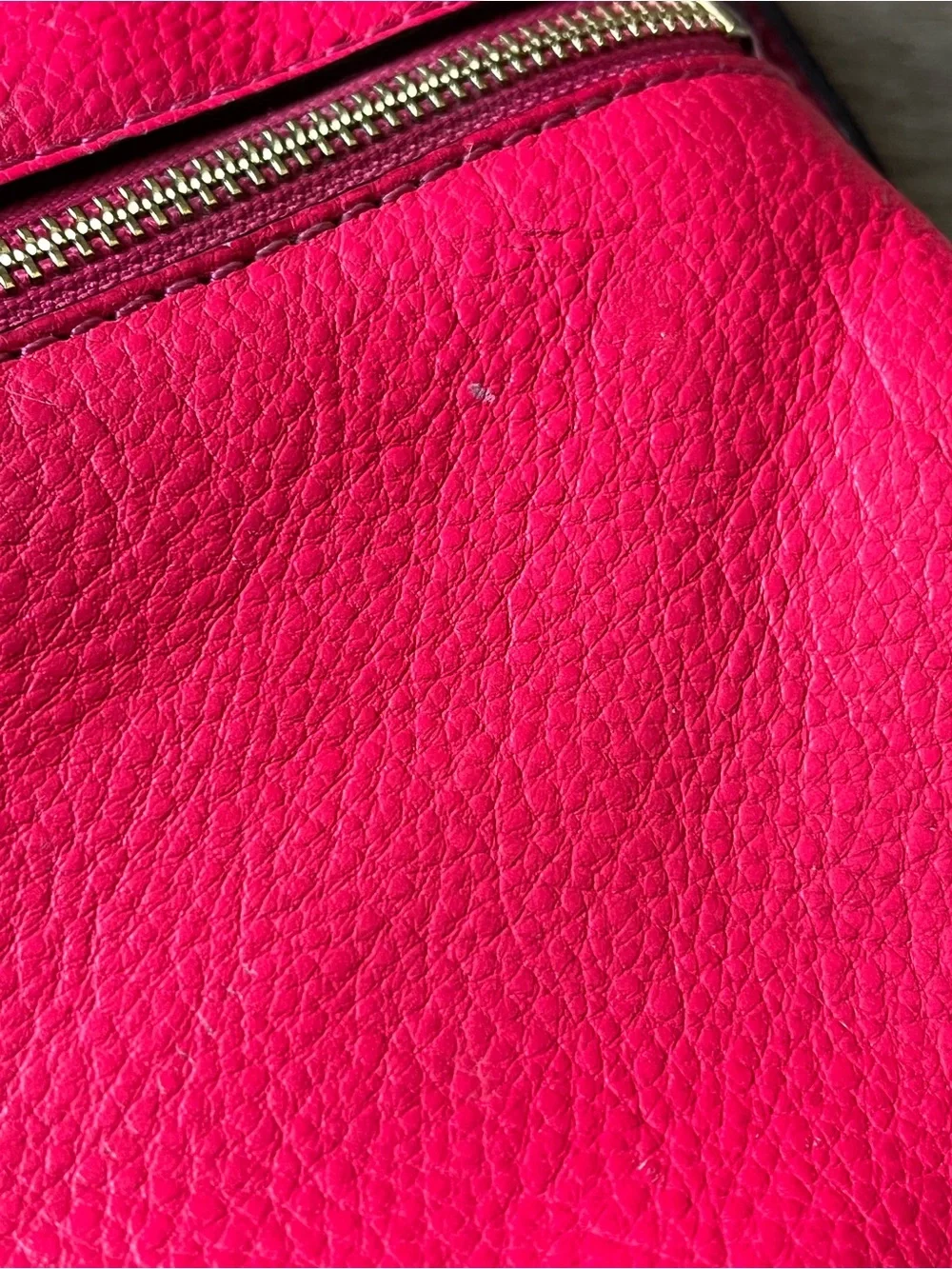 Kate Spade New York Pink Leather Cobble Hill Ellen Cross Body Purse Bag *FLAW